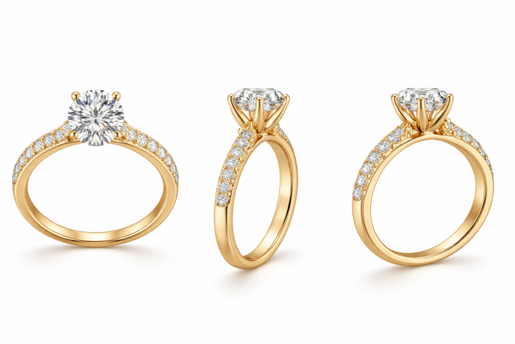gold engagement rings for women